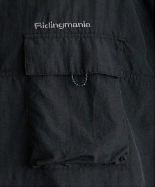 Ridingmania（ライディングマニア）の「【RIDINGMANIA】ナイロン/ワンポイント刺繍ハーフジップシャツ（シャツ/ブラウス・メンズ・グレー/ブラック/その他19・MEDIUM/LARGE）」の20枚目の写真