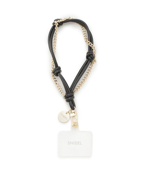 SNIDEL  スマホストラップ SNIDEL（スナイデル）の「ロープチェーンスマホストラップ