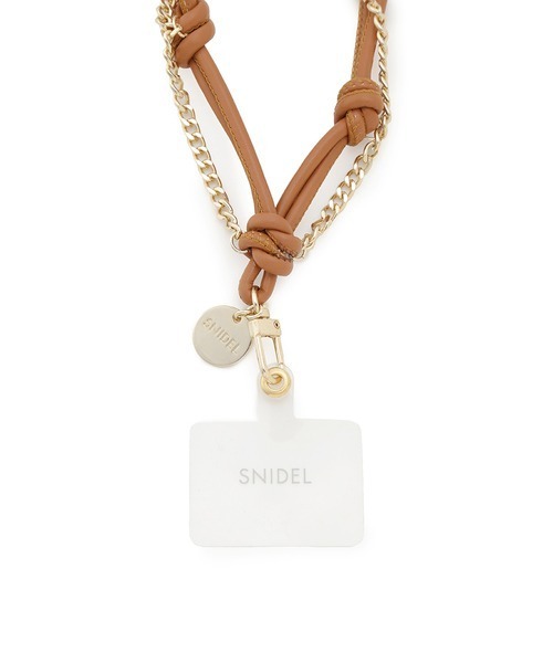 SNIDEL（スナイデル）の「ロープチェーンスマホストラップ