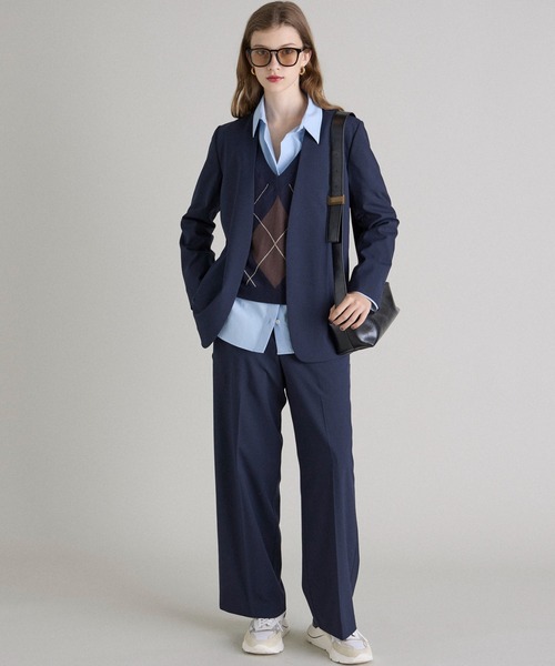 INED CLARO(イネドクラロ)の「TRストレッチ ペインターパンツ【セットアップ対応】(その他パンツ・レディース・キャメル/ネイビー/グレー・11号/9号)」の8枚目の写真