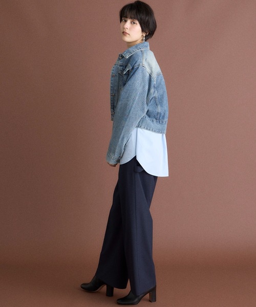 INED CLARO(イネドクラロ)の「TRストレッチ ペインターパンツ【セットアップ対応】(その他パンツ・レディース・キャメル/ネイビー/グレー・11号/9号)」の9枚目の写真