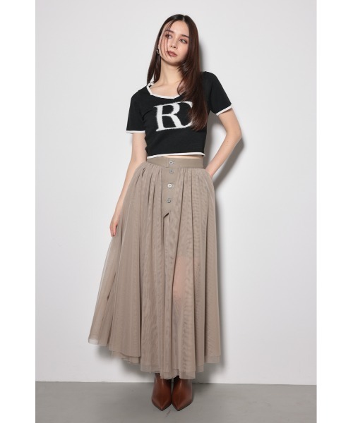rienda（リエンダ）の「ビッグRロゴニットトップス（ニット