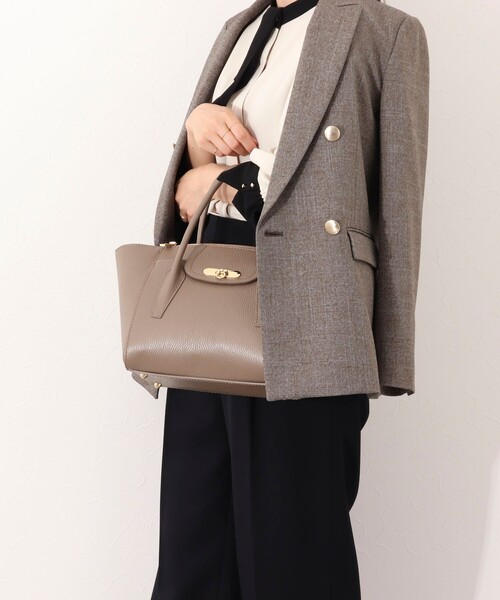 NOLLEY’S（ノーリーズ）の「スクエアトートバッグ（ショルダーバッグ・レディース・モカ/ブラック・FREE）」の6枚目の写真