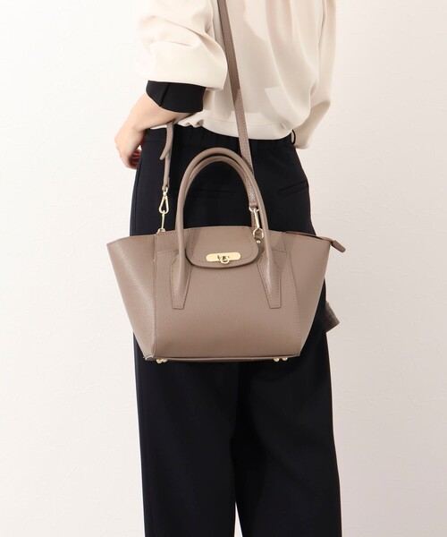 NOLLEY’S（ノーリーズ）の「スクエアトートバッグ（ショルダーバッグ・レディース・モカ/ブラック・FREE）」の10枚目の写真