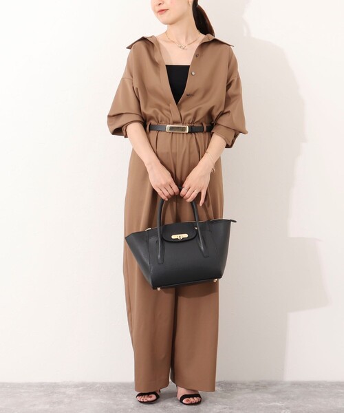 NOLLEY’S（ノーリーズ）の「スクエアトートバッグ（ショルダーバッグ・レディース・モカ/ブラック・FREE）」の11枚目の写真