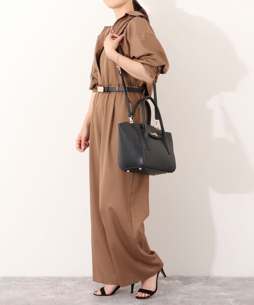 NOLLEY’S（ノーリーズ）の「スクエアトートバッグ（ショルダーバッグ・レディース・モカ/ブラック・FREE）」の18枚目の写真