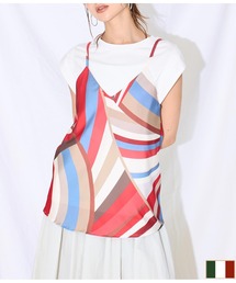 Settimissimo（セッティミッシモ）の「ITALYマルチカラー サテン キャミソール（キャミソール）」