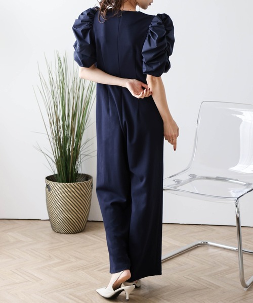 もりー専用 つなぎ オールインワン ギャザースリーブオールインワン（つなぎ/オールインワン