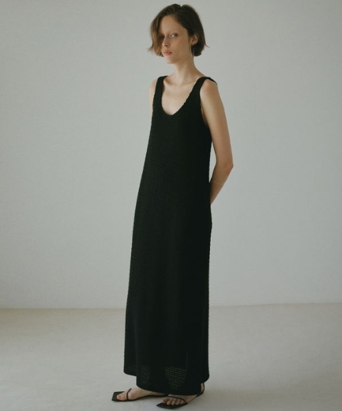 ETRE TOKYO（エトレトウキョウ）の「コットンレースIラインワンピース（ワンピース・レディース・ブラック/ベージュ・FREE）」の7枚目の写真