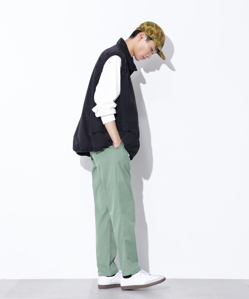 Apo(s)ture(アポスチャー)の「KYLE-003/撥水ビューティーツイルスリムパンツ(スラックス・メンズ・グリーン/ブラック/ベージュ/ネイビー・XS/S/M/L/XL)」の10枚目の写真