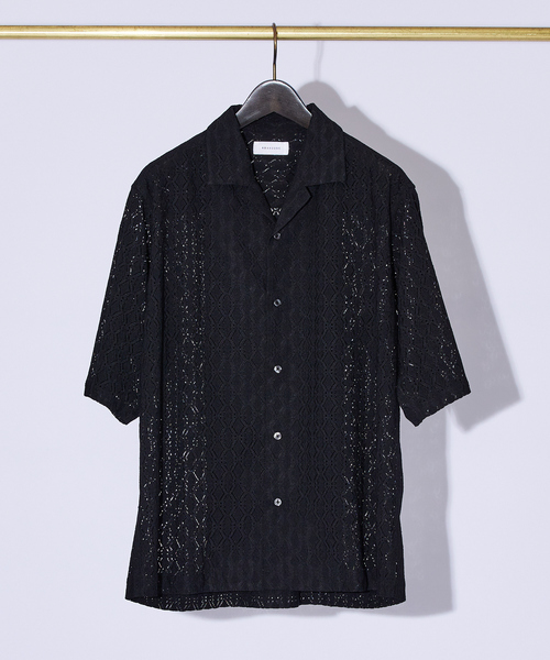 ABAHOUSE(アバハウス)の「【ジオメトリック柄】 ストレッチ シアーシャツ/レースシャツ(シャツ/ブラウス・メンズ・ブラック/ホワイト/ブラウン/ブルー・46/48)」の13枚目の写真