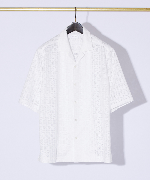 ABAHOUSE(アバハウス)の「【ジオメトリック柄】 ストレッチ シアーシャツ/レースシャツ(シャツ/ブラウス・メンズ・ブラック/ホワイト/ブラウン/ブルー・46/48)」の19枚目の写真