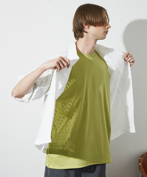ABAHOUSE(アバハウス)の「【ジオメトリック柄】 ストレッチ シアーシャツ/レースシャツ(シャツ/ブラウス・メンズ・ブラック/ホワイト/ブラウン/ブルー・46/48)」の21枚目の写真