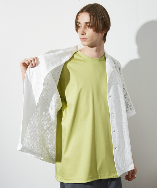 ABAHOUSE(アバハウス)の「【ジオメトリック柄】 ストレッチ シアーシャツ/レースシャツ(シャツ/ブラウス・メンズ・ブラック/ホワイト/ブラウン/ブルー・46/48)」の22枚目の写真