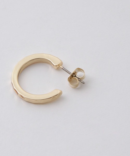NANO universe（ナノユニバース）の「フープモチーフピアス（ピアス（両耳用）・レディース・シルバー/ゴールド・FREE）」の7枚目の写真