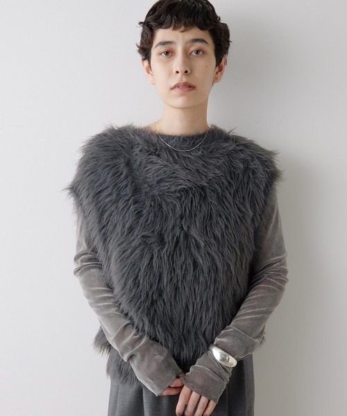 Whim Gazette（ウィムガゼット）の「シャギーニットジレ（ベスト