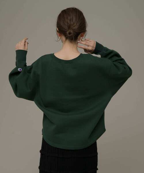 Champion(チャンピオン)の「『別注』Champion×Sonny Label 裏起毛ロゴスウェット(スウェット・レディース・スミクロ/オートミール/ネイビー/グリーン・FREE)」の21枚目の写真