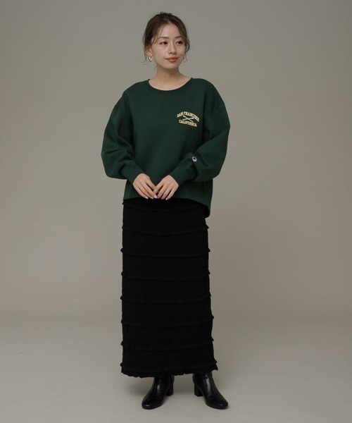 Champion(チャンピオン)の「『別注』Champion×Sonny Label 裏起毛ロゴスウェット(スウェット・レディース・スミクロ/オートミール/ネイビー/グリーン・FREE)」の20枚目の写真