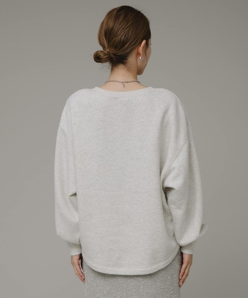 Champion(チャンピオン)の「『別注』Champion×Sonny Label 裏起毛ロゴスウェット(スウェット・レディース・スミクロ/オートミール/ネイビー/グリーン・FREE)」の14枚目の写真