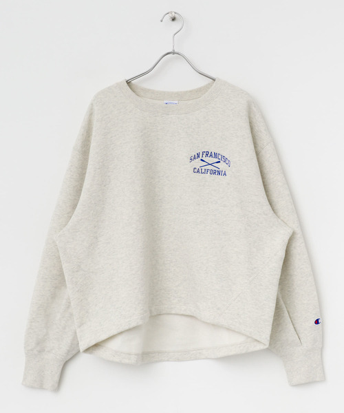 Champion(チャンピオン)の「『別注』Champion×Sonny Label 裏起毛ロゴスウェット(スウェット・レディース・スミクロ/オートミール/ネイビー/グリーン・FREE)」の12枚目の写真