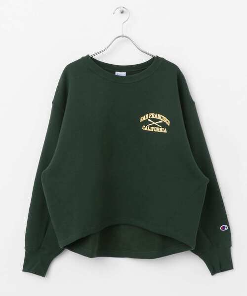 Champion(チャンピオン)の「『別注』Champion×Sonny Label 裏起毛ロゴスウェット(スウェット・レディース・スミクロ/オートミール/ネイビー/グリーン・FREE)」の10枚目の写真