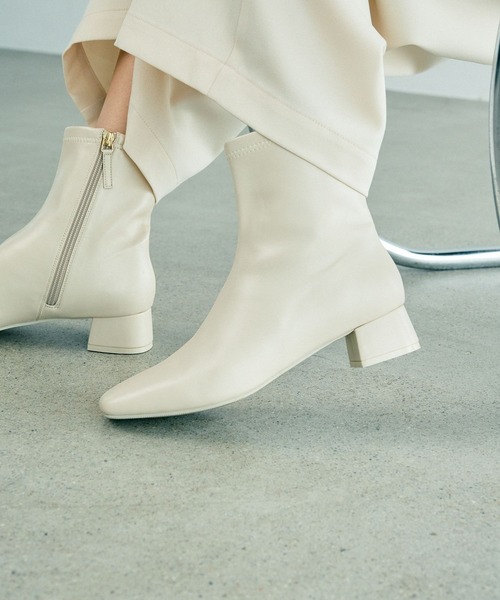 (￣▽￣)ページ セール】ストレッチローヒールブーツ 147085（ブーツ）｜LEPSIM
