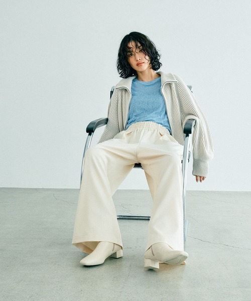 セール】ストレッチローヒールブーツ 147085（ブーツ）｜LEPSIM