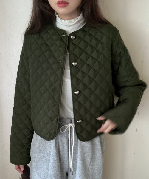 新品未使用　ノーカラーLLBean　キルティングライトジャケット キルティングジャケット ジャケット ライトアウター
