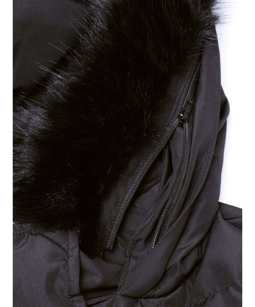 EATME（イートミー）の「フードダウンコート（ダウンジャケット/コート・レディース・アイボリー/ブラック・FREE）」の17枚目の写真