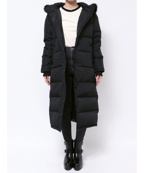 EATME（イートミー）の「フードダウンコート（ダウンジャケット/コート・レディース・アイボリー/ブラック・FREE）」の19枚目の写真