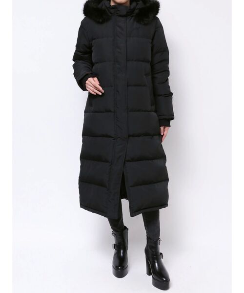 EATME（イートミー）の「フードダウンコート（ダウンジャケット/コート・レディース・アイボリー/ブラック・FREE）」の21枚目の写真