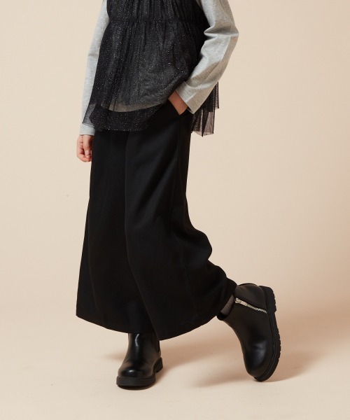 a.v.v（アーヴェヴェ）の「[140-150]サスペンダー付きワイドパンツ（その他パンツ・キッズ・ブラック/グレー/ライトブルー/ネイビー・150/140）」の2枚目の写真