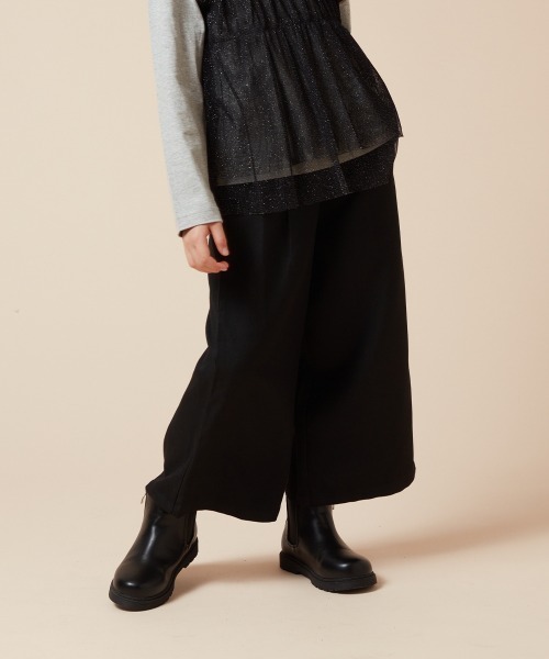 a.v.v（アーヴェヴェ）の「[140-150]サスペンダー付きワイドパンツ（その他パンツ・キッズ・ブラック/グレー/ライトブルー/ネイビー・150/140）」の5枚目の写真