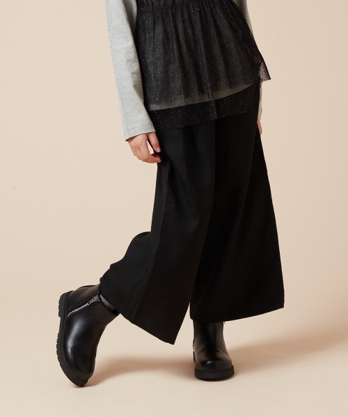 a.v.v（アーヴェヴェ）の「[140-150]サスペンダー付きワイドパンツ（その他パンツ・キッズ・ブラック/グレー/ライトブルー/ネイビー・150/140）」の6枚目の写真