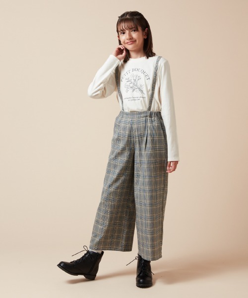 a.v.v（アーヴェヴェ）の「[140-150]サスペンダー付きワイドパンツ（その他パンツ・キッズ・ブラック/グレー/ライトブルー/ネイビー・150/140）」の13枚目の写真