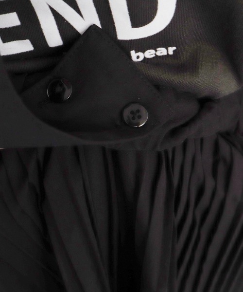 I am I in fact...（アイアムアイインファクト）の「Tiered pleats strap スカート（スカート・レディース・ブラック・FREE）」の3枚目の写真