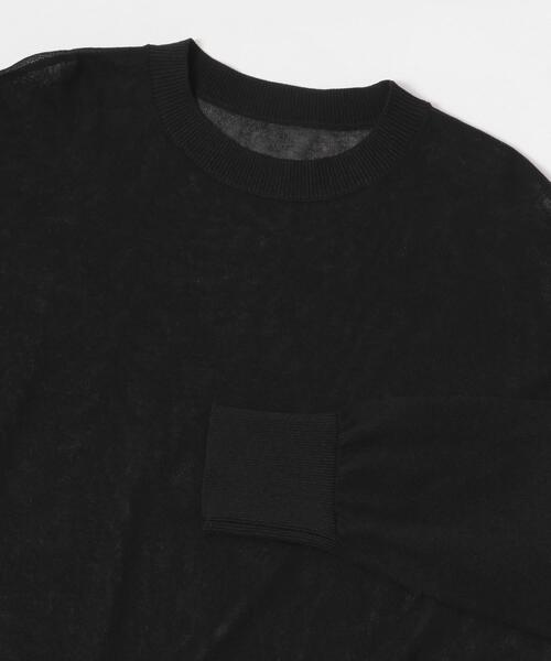 ITEMS URBANRESEARCH（アイテムズ アーバンリサーチ）の「シアーニット×イージーパンツセット（ニット/セーター・レディース・ホワイト系その他/ブラック系その他・FREE）」の9枚目の写真