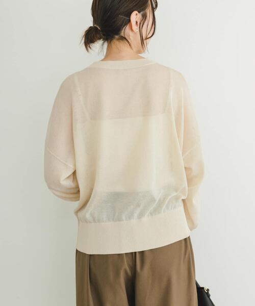 ITEMS URBANRESEARCH（アイテムズ アーバンリサーチ）の「シアーニット×イージーパンツセット（ニット/セーター・レディース・ホワイト系その他/ブラック系その他・FREE）」の16枚目の写真