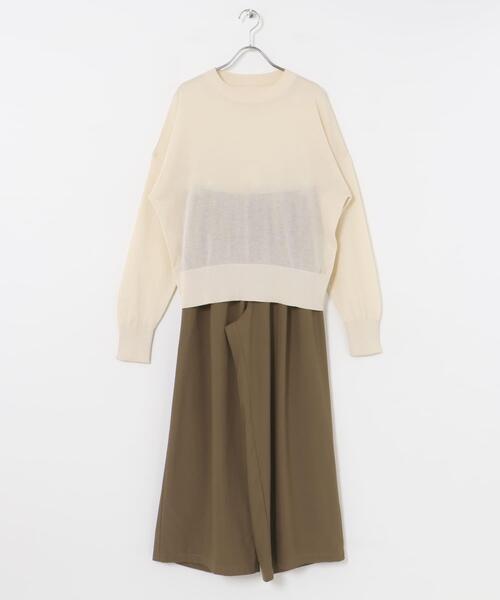 ITEMS URBANRESEARCH（アイテムズ アーバンリサーチ）の「シアーニット×イージーパンツセット（ニット/セーター・レディース・ホワイト系その他/ブラック系その他・FREE）」の21枚目の写真