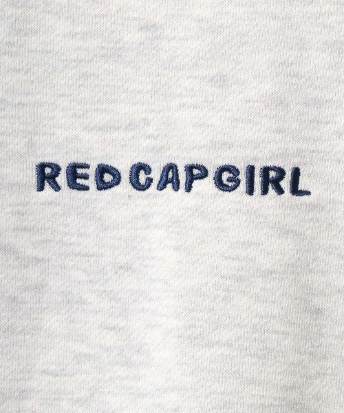 Red Cap Girl（レッドキャプガール）の「Red Cap Girl/レッドキャップガール オーバーサイズ 裏起毛 バックプリント ロゴ ワンポイント刺繍 スウェット パーカー フーディー/レディース メンズ（パーカー・レディース・オートミール/アッシュグレー/ダークグレー・L/M）」の14枚目の写真