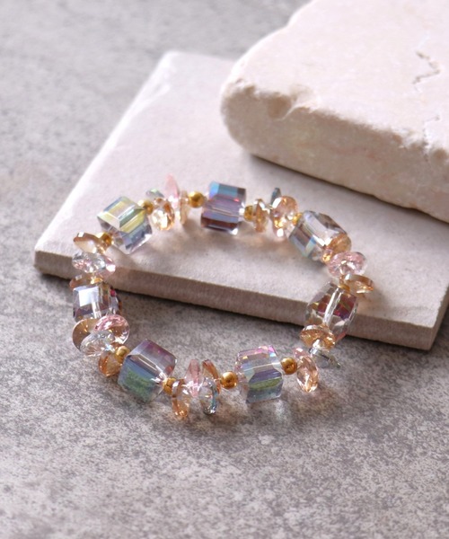 ガラスゴムヘアゴムブレス（ヘアゴム）｜Three Four Time