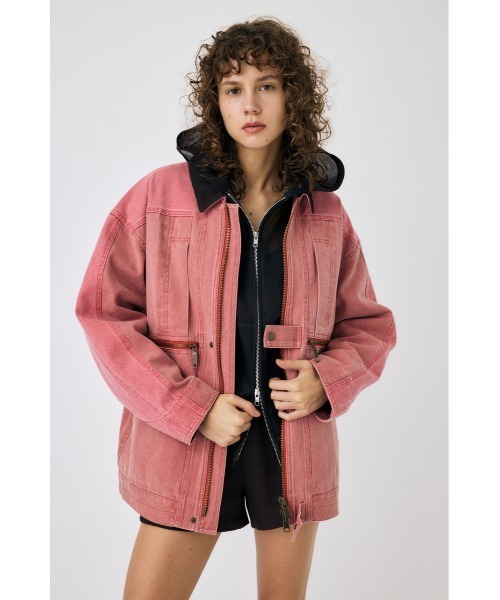 MOUSSYマウジー☆gimmick fur bono jacket 極美品 MOUSSY（マウジー）の「F/FUR COLLAR BOMBER ジャケット（MA-1
