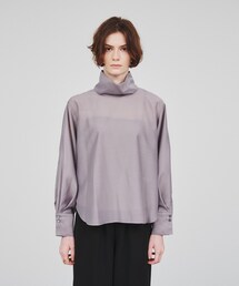 cloenc | シアーフォルムハイネックシャツ(シャツ/ブラウス)