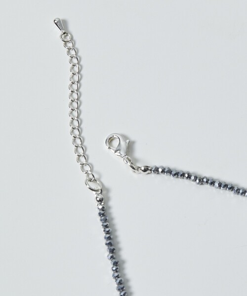 Firsthand（ファーストハンド）の「Firsthand/ファーストハンド リボンビーズネックレス（ネックレス・レディース・グレー・ONE SIZE）」の4枚目の写真