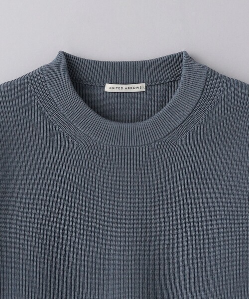 UNITED ARROWS（ユナイテッドアローズ）の「ミドルゲージ アゼ クルーネックニット -ウォッシャブル-（ニット/セーター・メンズ・グレー/ナチュラル/ブラック・S/M/L/XL）」の20枚目の写真