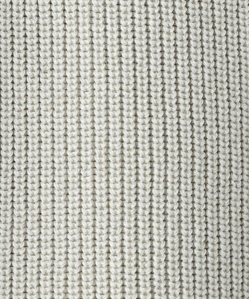 UNITED ARROWS（ユナイテッドアローズ）の「ミドルゲージ アゼ クルーネックニット -ウォッシャブル-（ニット/セーター・メンズ・グレー/ナチュラル/ブラック・S/M/L/XL）」の7枚目の写真