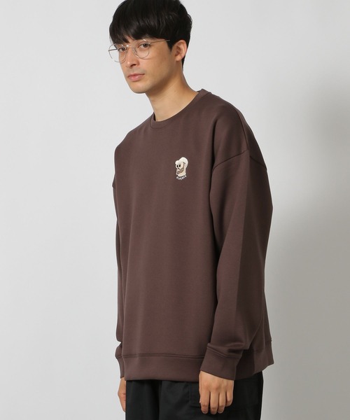 LAKOLE（ラコレ）の「ヒゲダンボール刺繍プルオーバー / 146601（スウェット・メンズ・ブラウン/ホワイト/ブラック/ライトブルー・LARGE/X-LARGE/MEDIUM）」の4枚目の写真