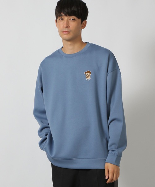 LAKOLE（ラコレ）の「ヒゲダンボール刺繍プルオーバー / 146601（スウェット・メンズ・ブラウン/ホワイト/ブラック/ライトブルー・LARGE/X-LARGE/MEDIUM）」の9枚目の写真