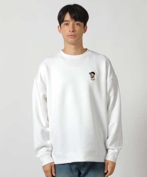 LAKOLE（ラコレ）の「ヒゲダンボール刺繍プルオーバー / 146601（スウェット・メンズ・ブラウン/ホワイト/ブラック/ライトブルー・LARGE/X-LARGE/MEDIUM）」の10枚目の写真