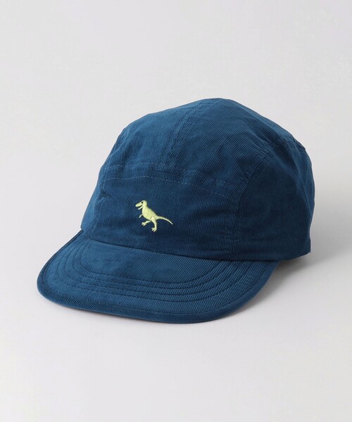 green label relaxing（グリーンレーベルリラクシング）の「GLR コーデュロイ JET 恐竜 キャップ / 帽子 / キッズ（キャップ・キッズ・オフホワイト/コバルトブルー/ケリーグリーン・52-54cm）」の3枚目の写真